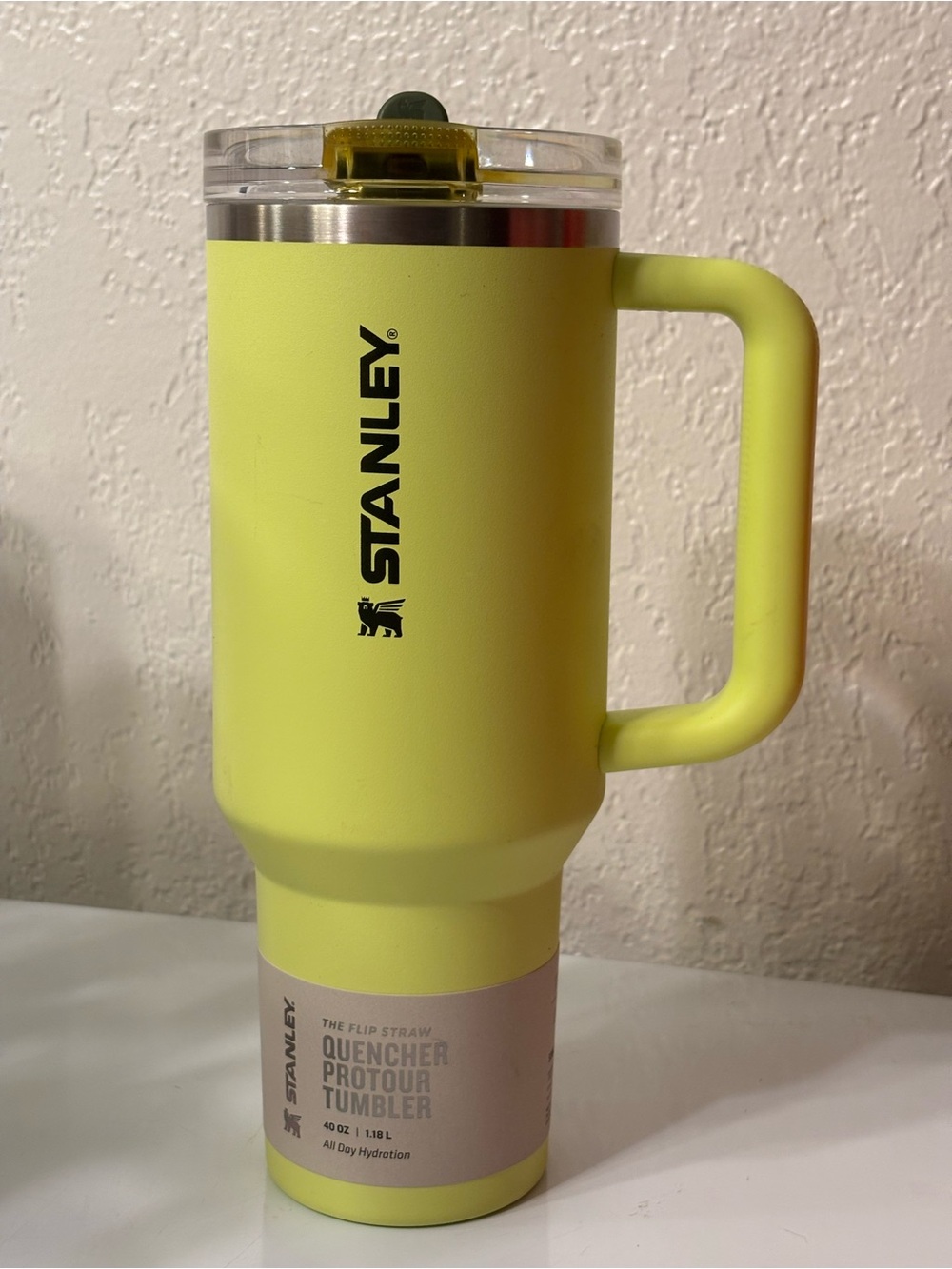 HALLOWEEN TIME! 40oz Stanley Lemon-Lime Insulated Travel Mug